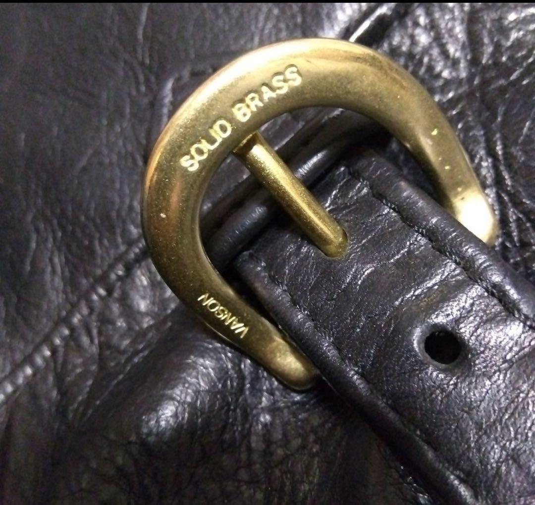 ラ*ズ様 ライナー付き VANSON B ライダースジャケット36inch アメ