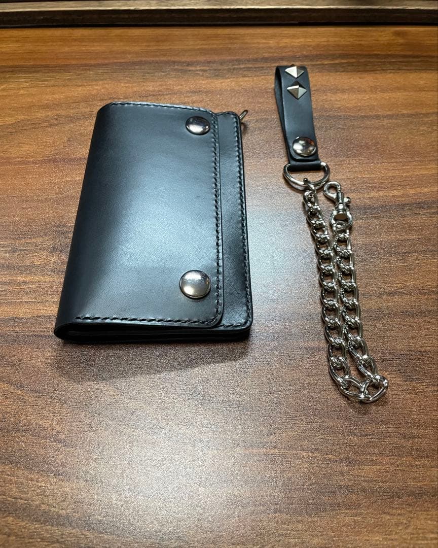 牛革本革ミドルトラッカーウォレット