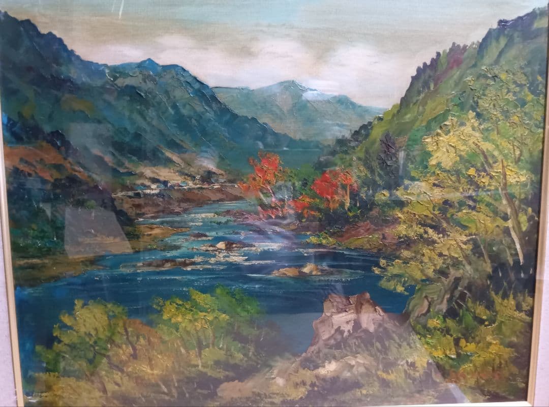 羽沢清水のF12号油彩が逸品です