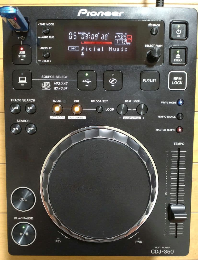 Pioneer CDJ-350 動作確認済み　メンテ済み　送料込み　2017