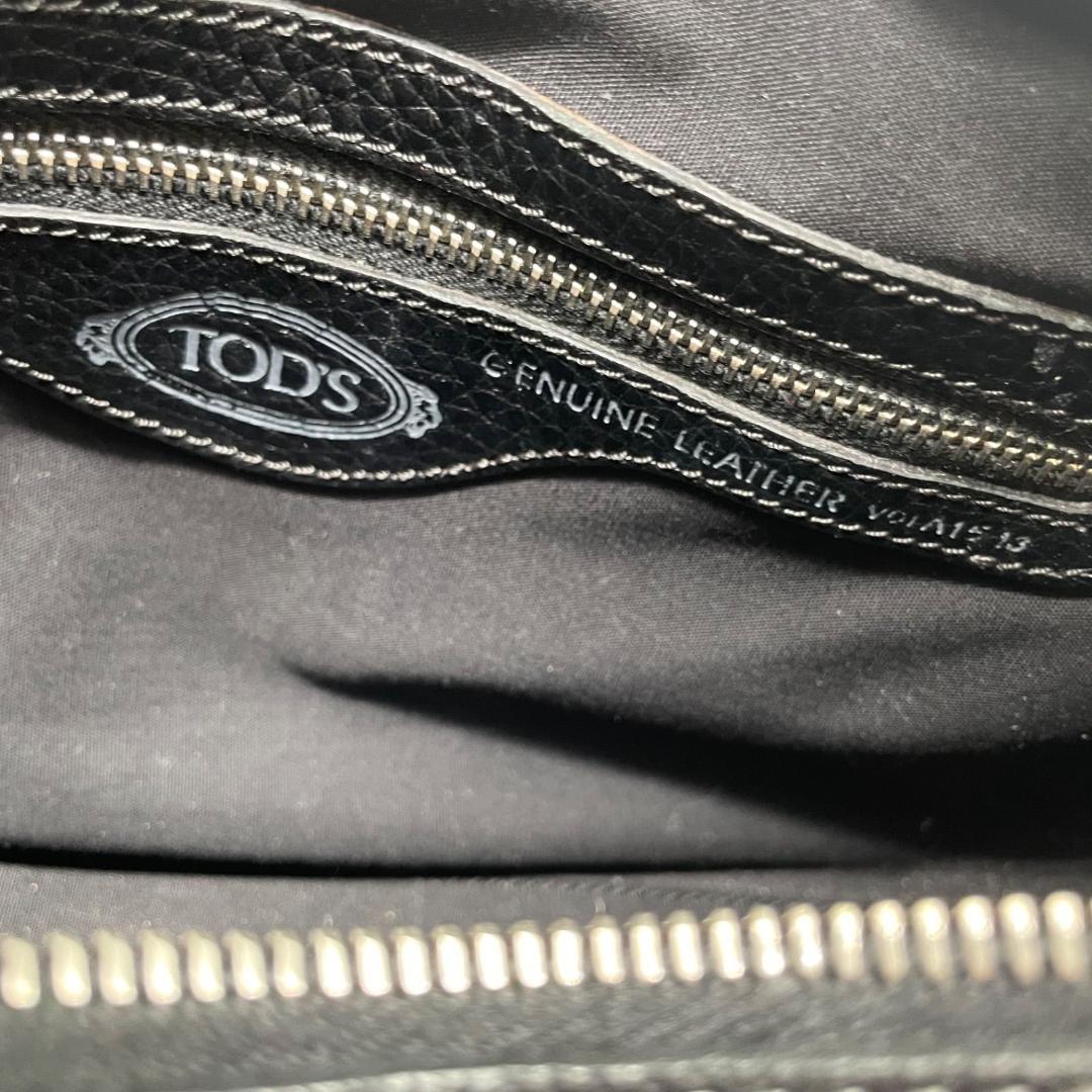 12496✨トッズ ミキー ワンショルダーバッグ 金具 レザー ハンドバッグ