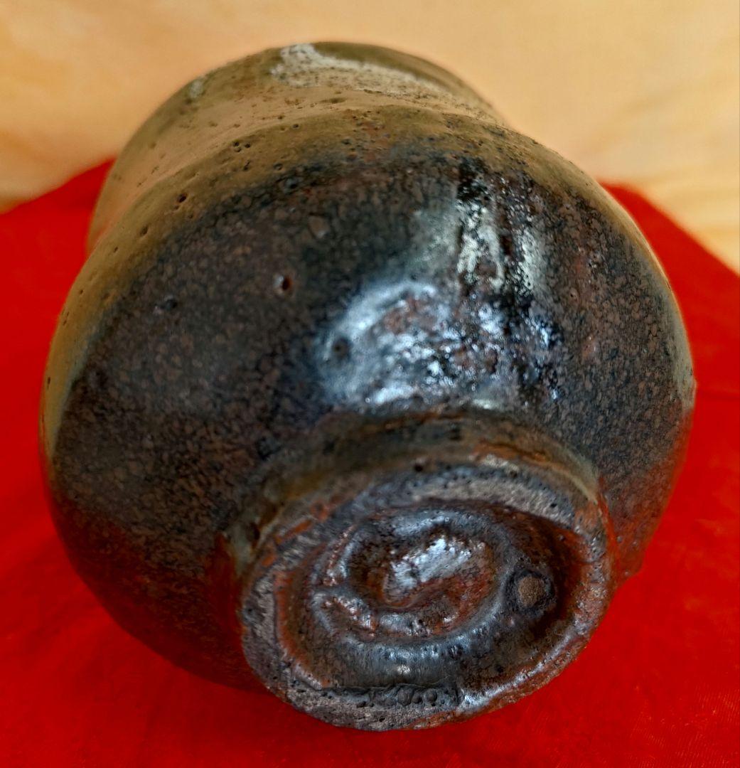 布志名焼茶碗 名工土屋善八郎 松平不昧 立鶴柄 島根県松江市雲善窯 茶碗 木箱入