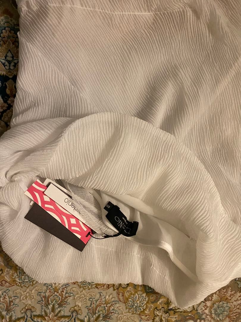 ホワイト ワンショルダー ドレス 【新品タグ付】DeNio MEAN BLVD