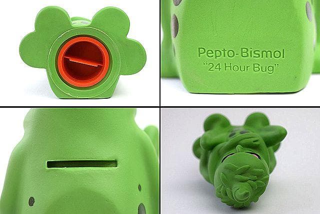 1970’s 24Hour Bug ペプトビスモル ビンテージ ソフビ 貯金箱