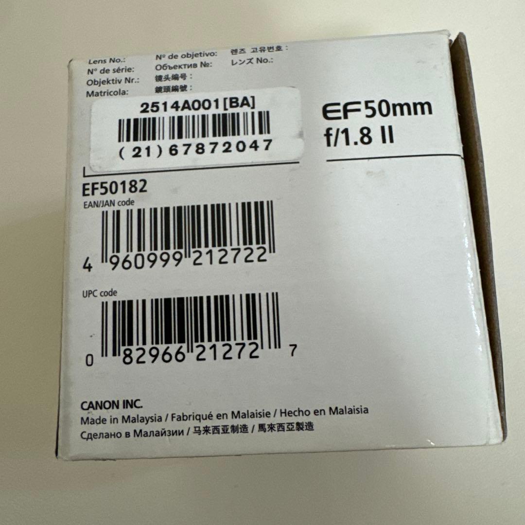 Canon 50mm 単焦点レンズ