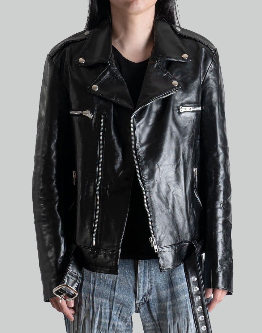blackmeans 23SS カウレザー ダブルライダースジャケット