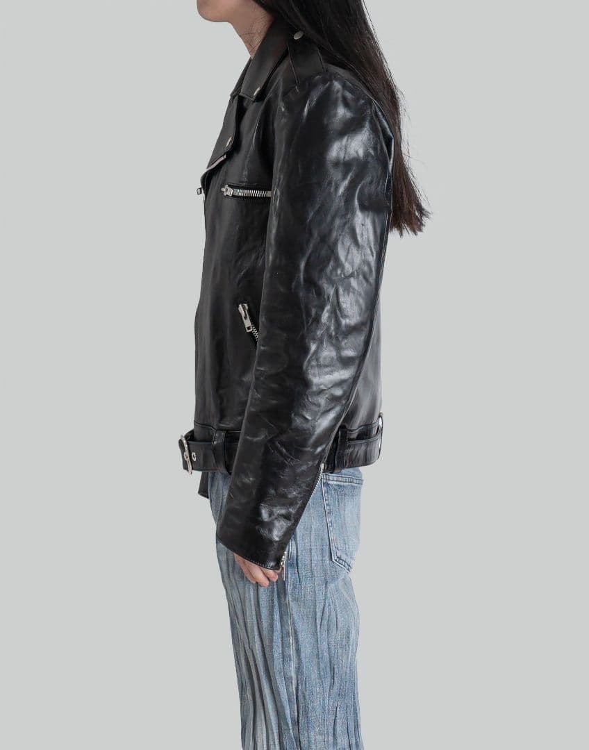 blackmeans 23SS カウレザー ダブルライダースジャケット