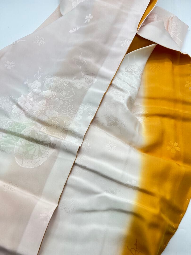 【振袖　赤　成人式】卒業式　長襦袢セット　京都きもの友禅　花柄