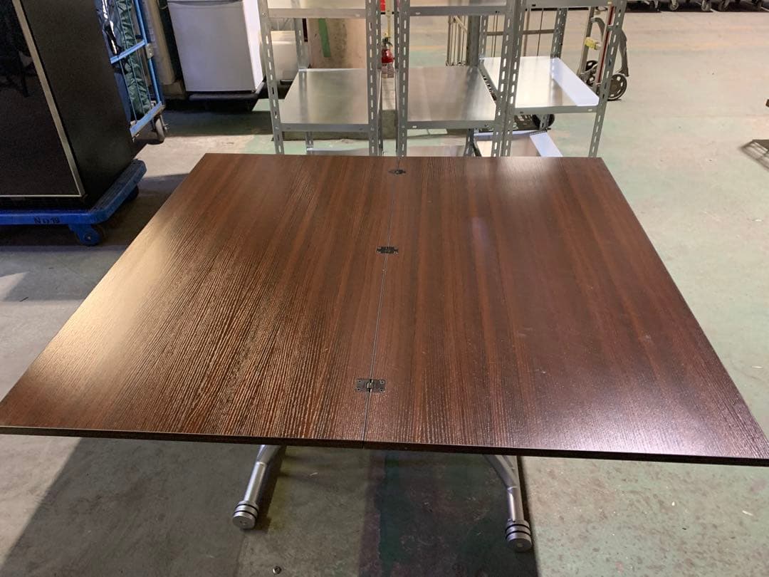 OZZIO サリスカンディ ダイニングテーブル　昇降式テーブル 天板拡張 油圧式