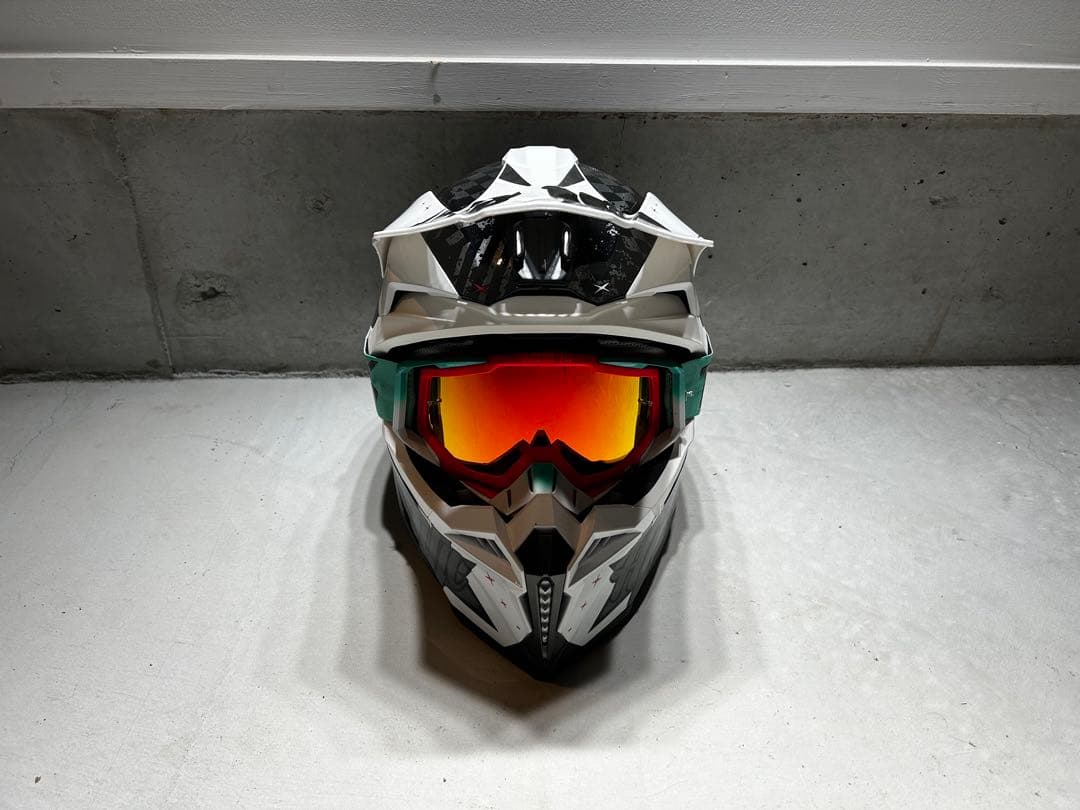 HJCオフロードヘルメット 100%ゴーグルセット