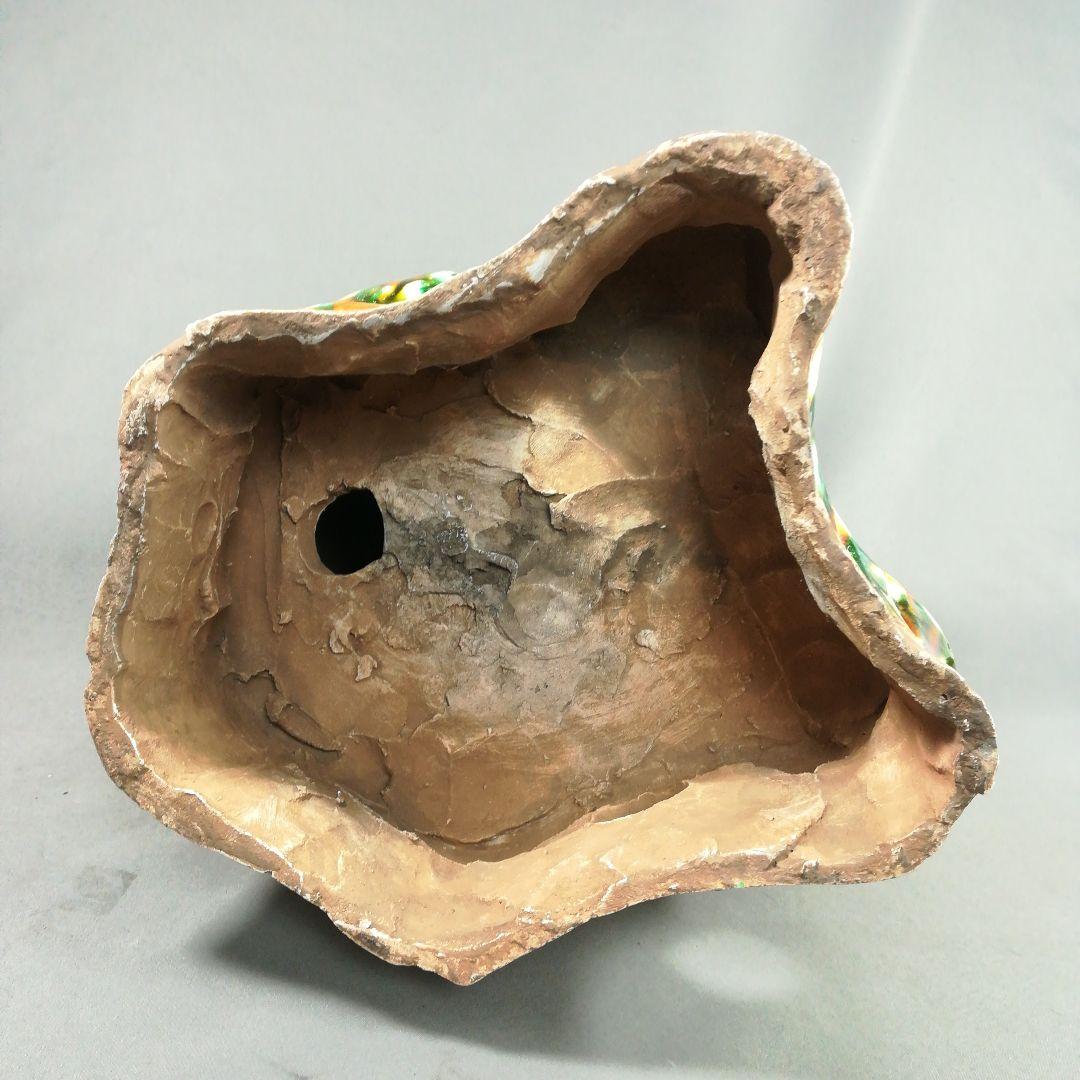 オベサス　三彩　獅子　置物　中国美術