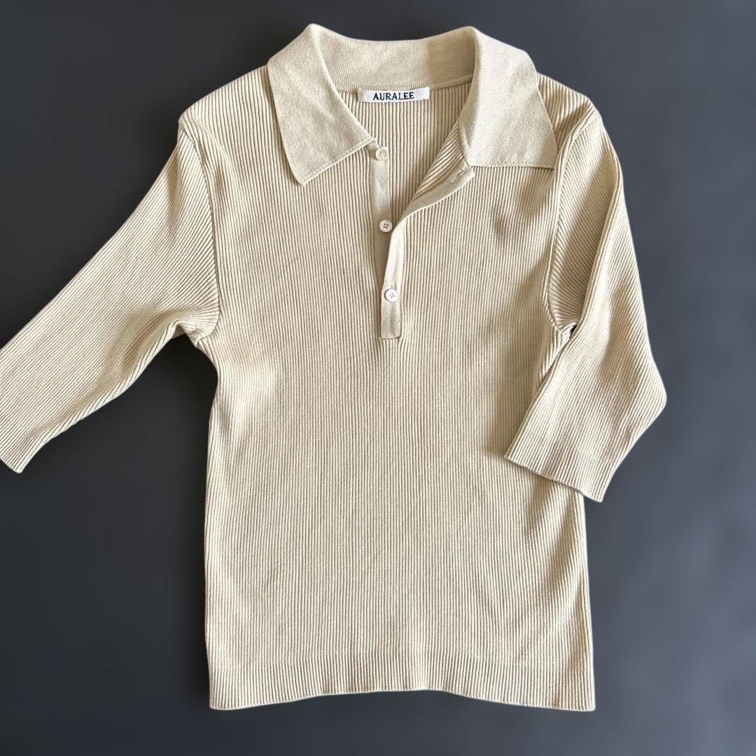 再お値下げ♪オーラリー半袖ポロニット