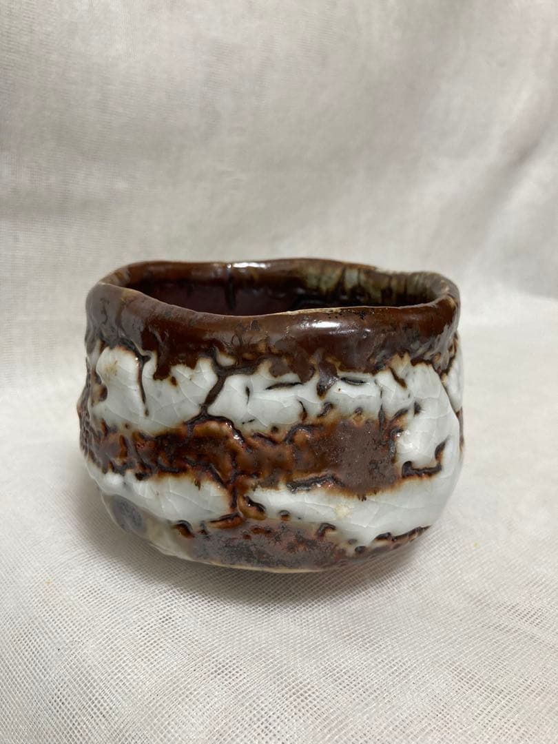 木戸貞昭／穴窯志野茶碗／A56