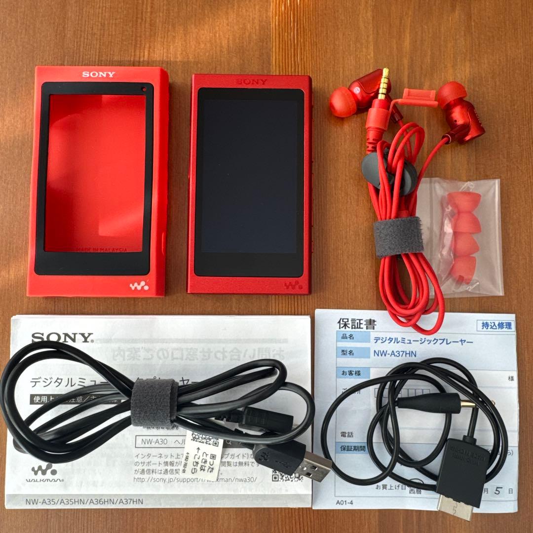 SONY NW-A37HN レッド ウォークマン
