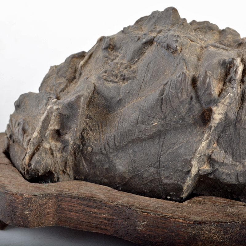 天然石　鑑賞石　太湖石　霊壁石　置物　台付　3点まとめて　V　R4367