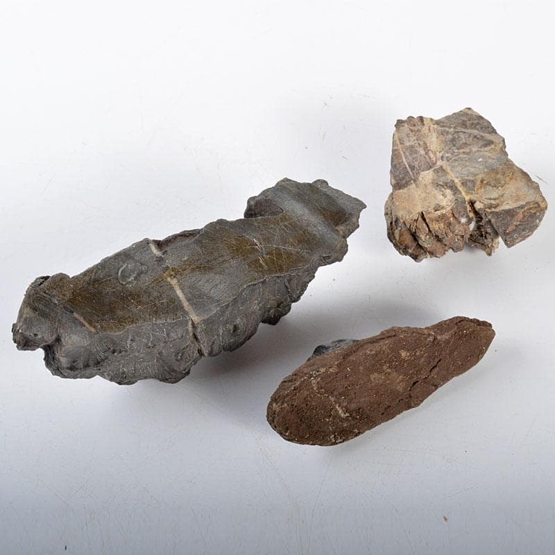 天然石　鑑賞石　太湖石　霊壁石　置物　台付　3点まとめて　V　R4367