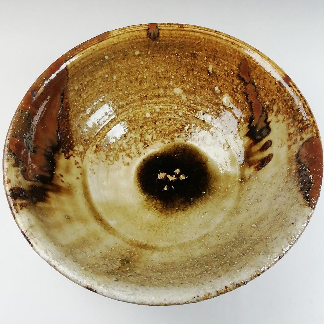 Ｔ１５　茶碗　『美濃伊賀　茶碗』『ガンジャラ窯　高森鵬翔』　共箱　抹茶碗　茶道具