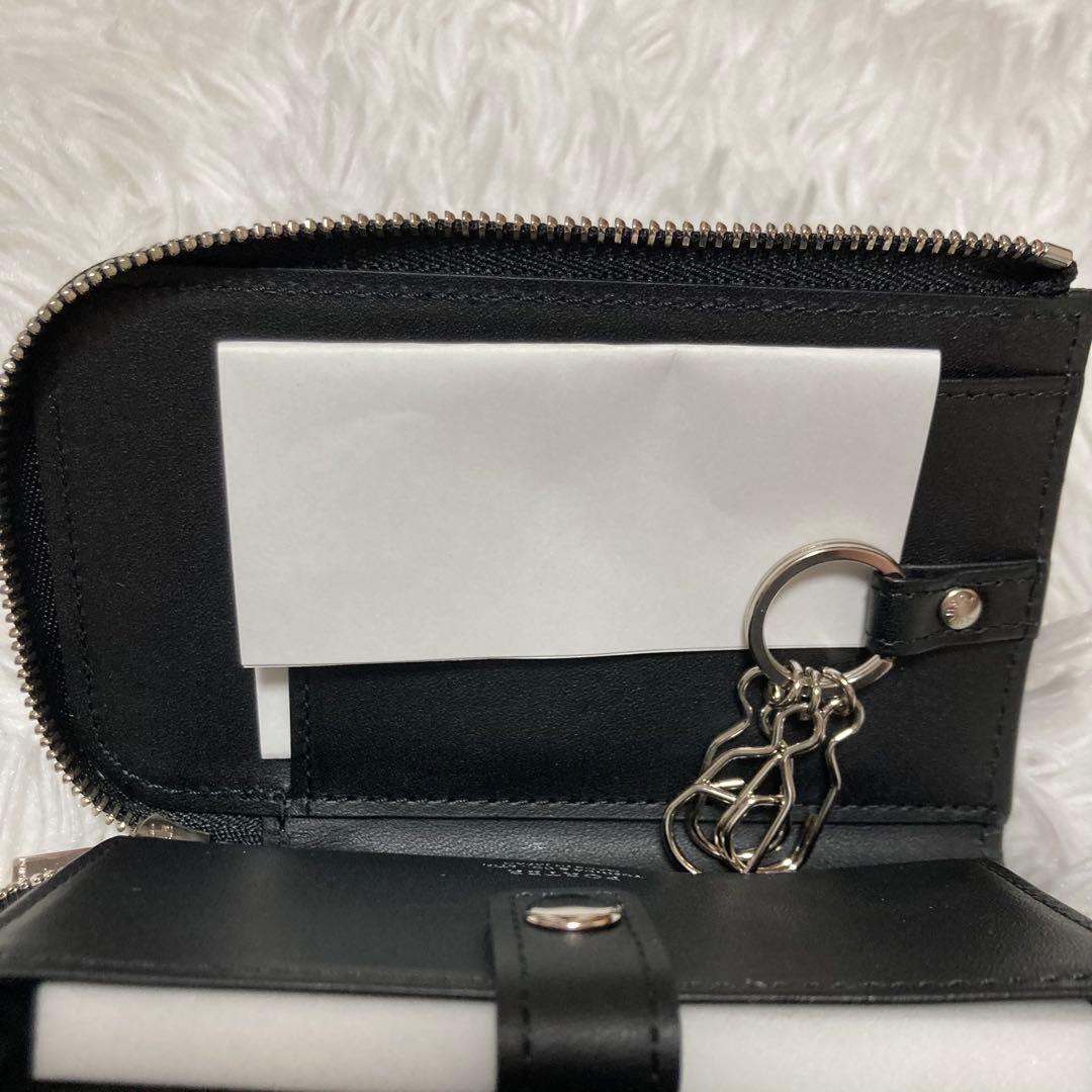 ポーター　エイブル　キーケース　名刺入れ　レザー　3連　L字　シボ革　ジップ