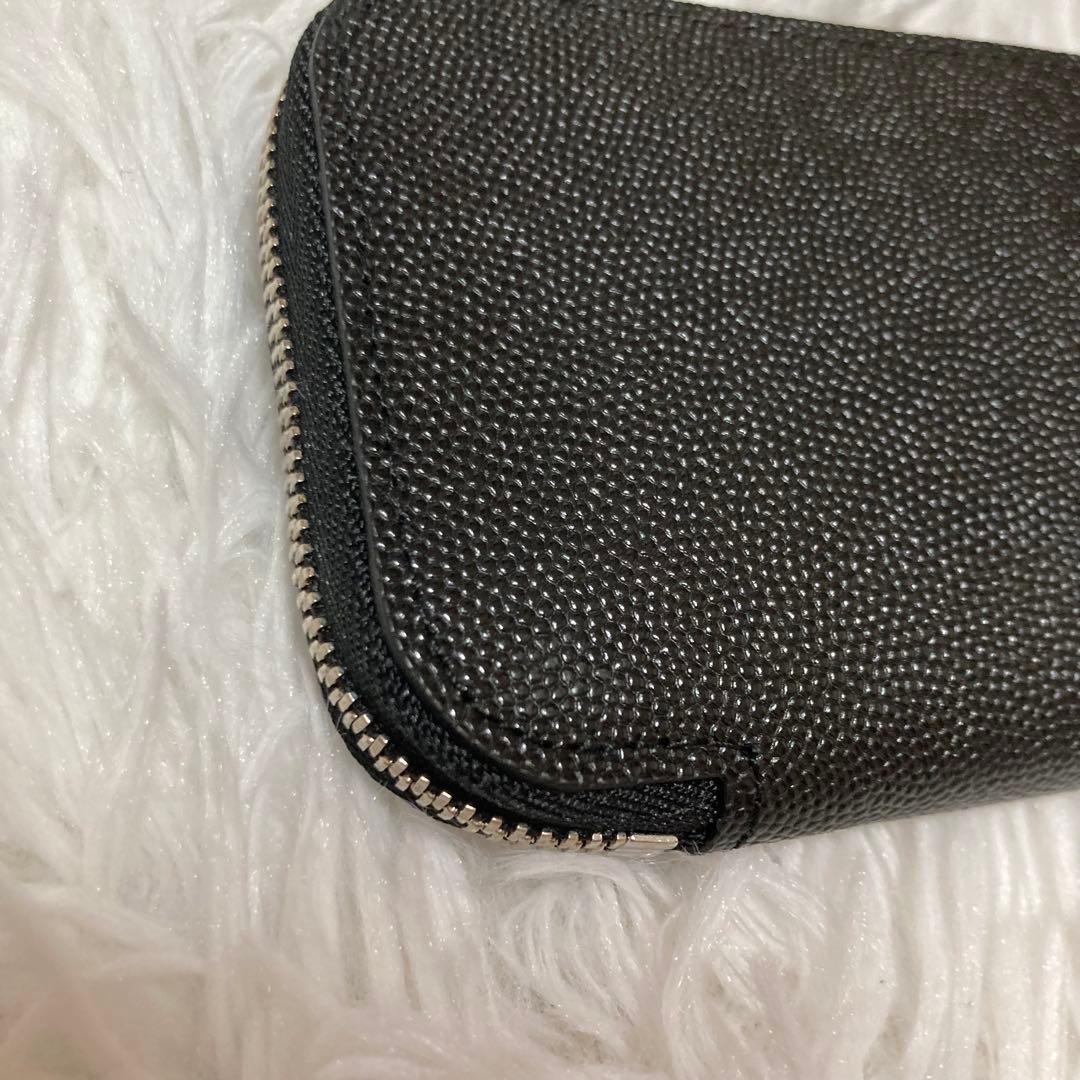 ポーター　エイブル　キーケース　名刺入れ　レザー　3連　L字　シボ革　ジップ