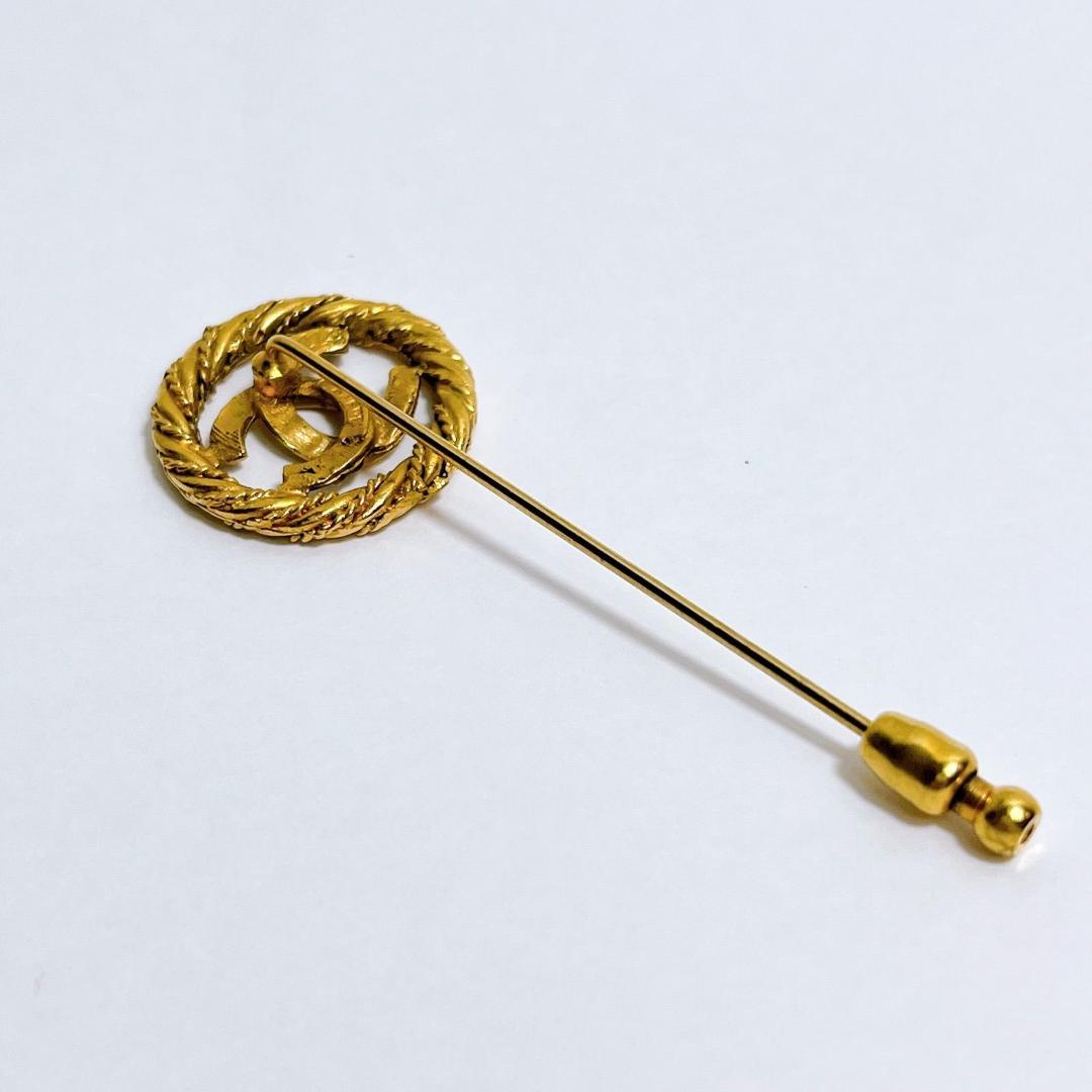 シャネルパーティ　シャネル　ヴィンテージ　ピンブローチ　ココマーク　刻印1174