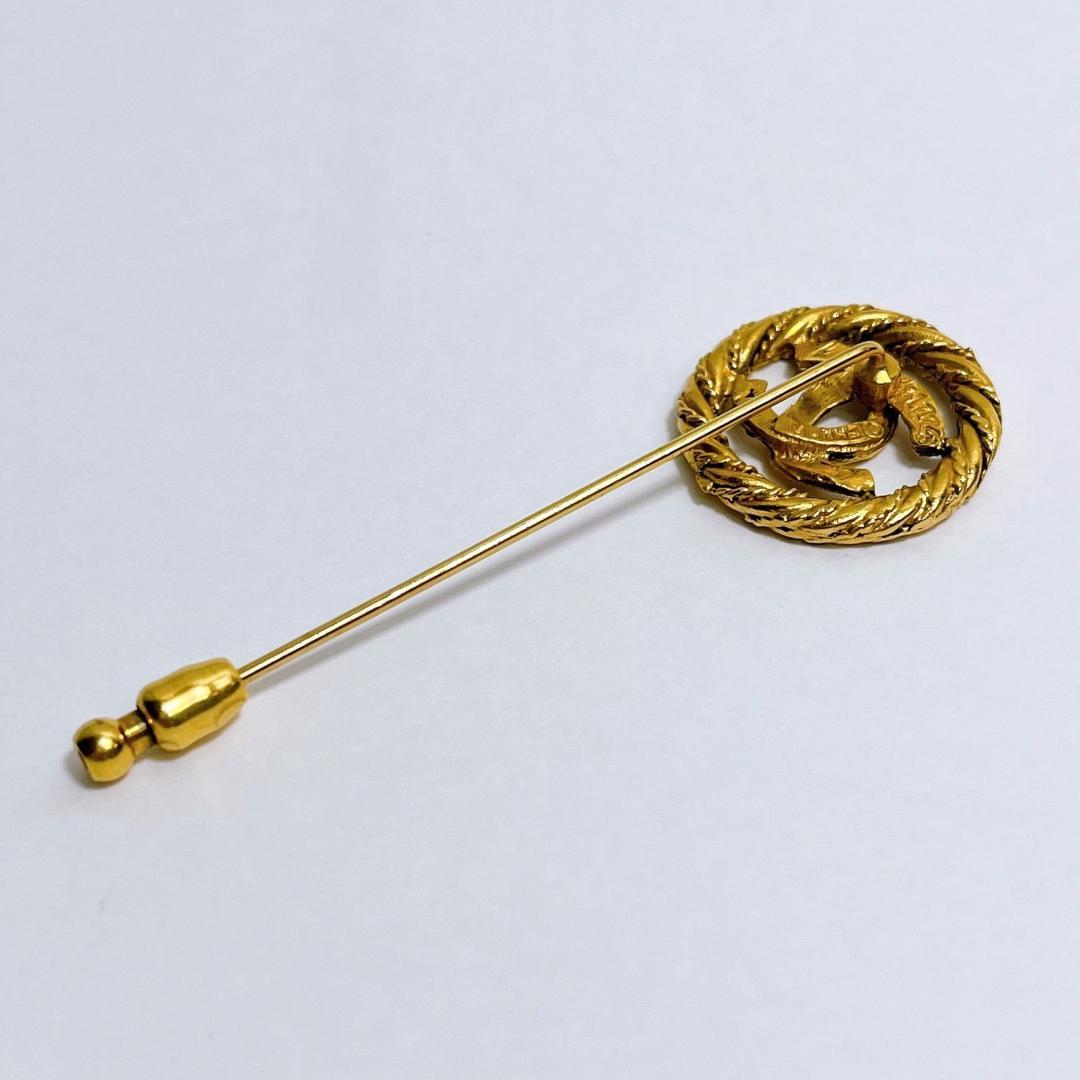 シャネルパーティ　シャネル　ヴィンテージ　ピンブローチ　ココマーク　刻印1174