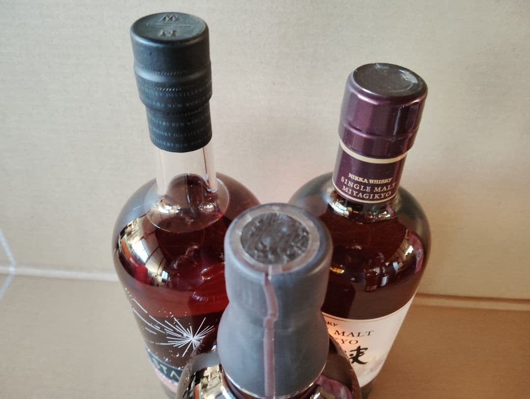 ウイスキーセット（山桜・宮城峡・富士山麓•デュワーズ・スターワード）