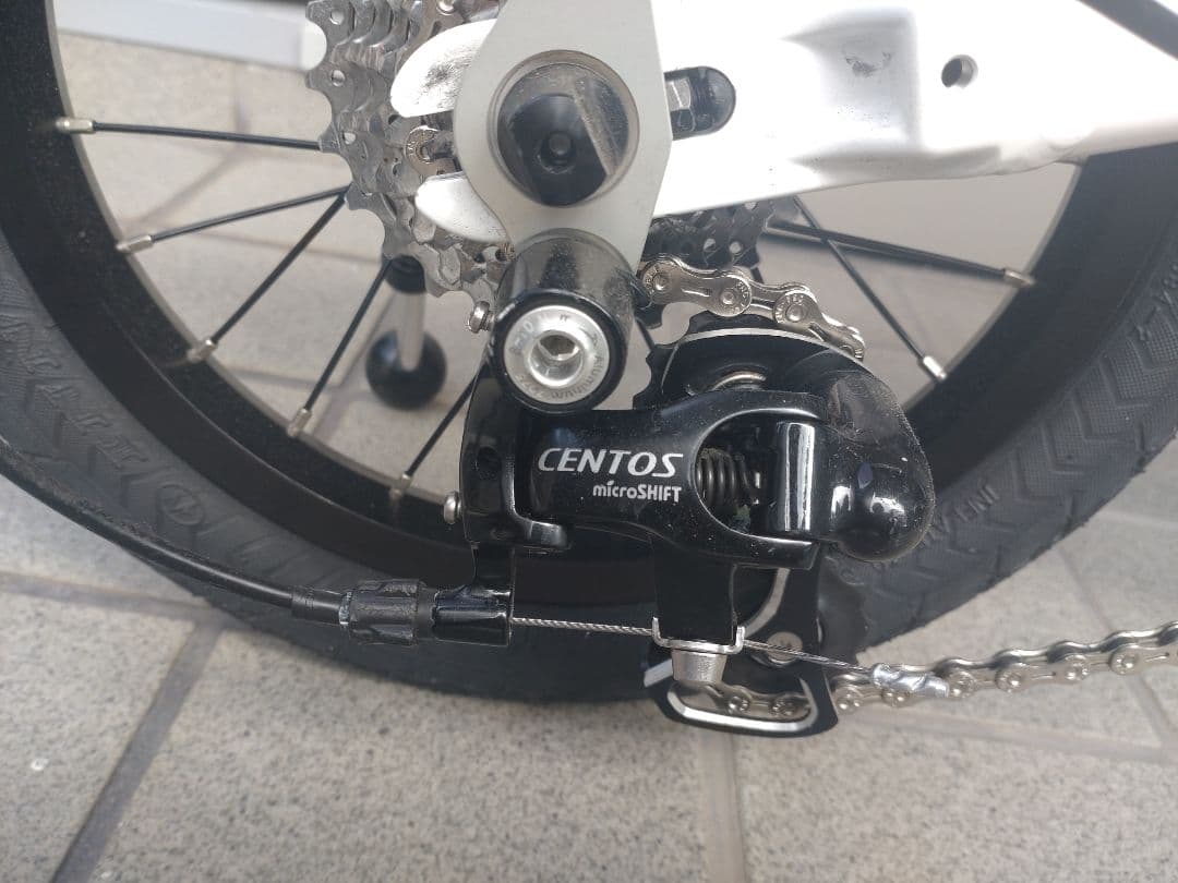 希少 OX PECO 折りたたみ自転車 ホワイト ブルー