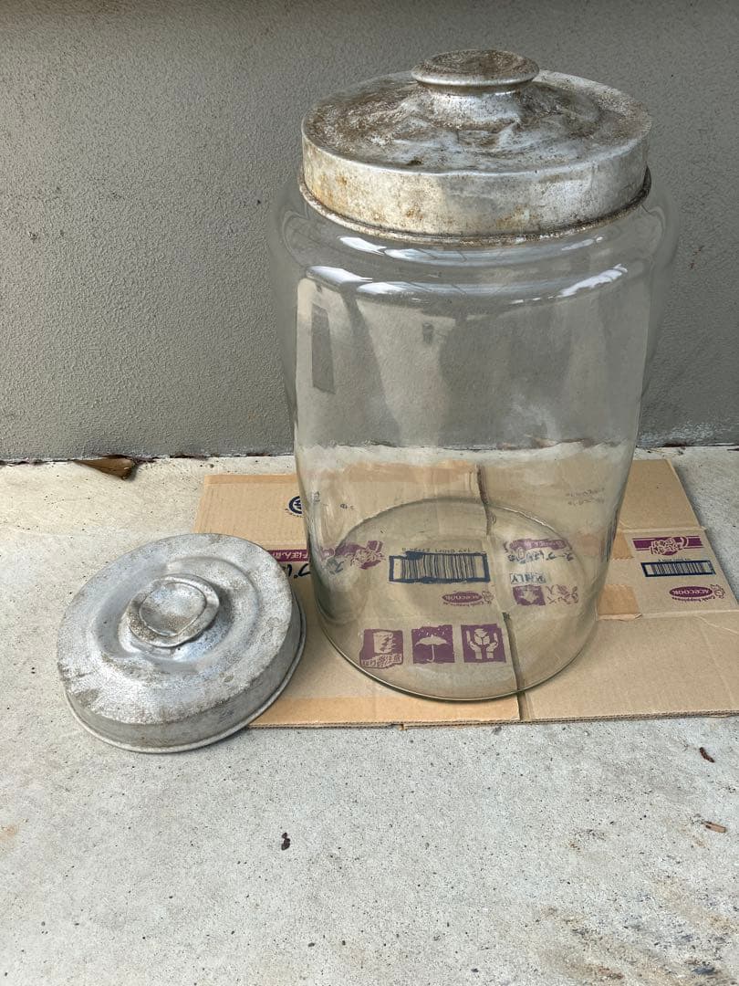 ガラス瓶　大瓶　駄菓子屋　昭和レトロ