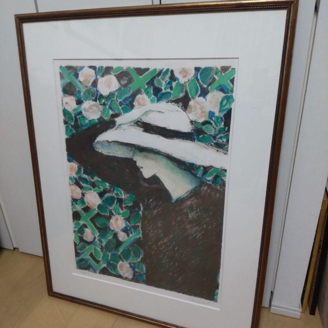 カシニョール　「秋のバラ」　直筆サイン　５２/２００　1984年