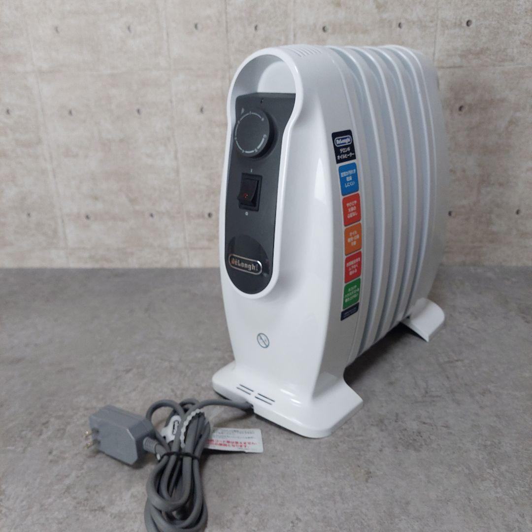 デロンギ ミニオイルヒーター ピュアホワイト グレー NJM0505