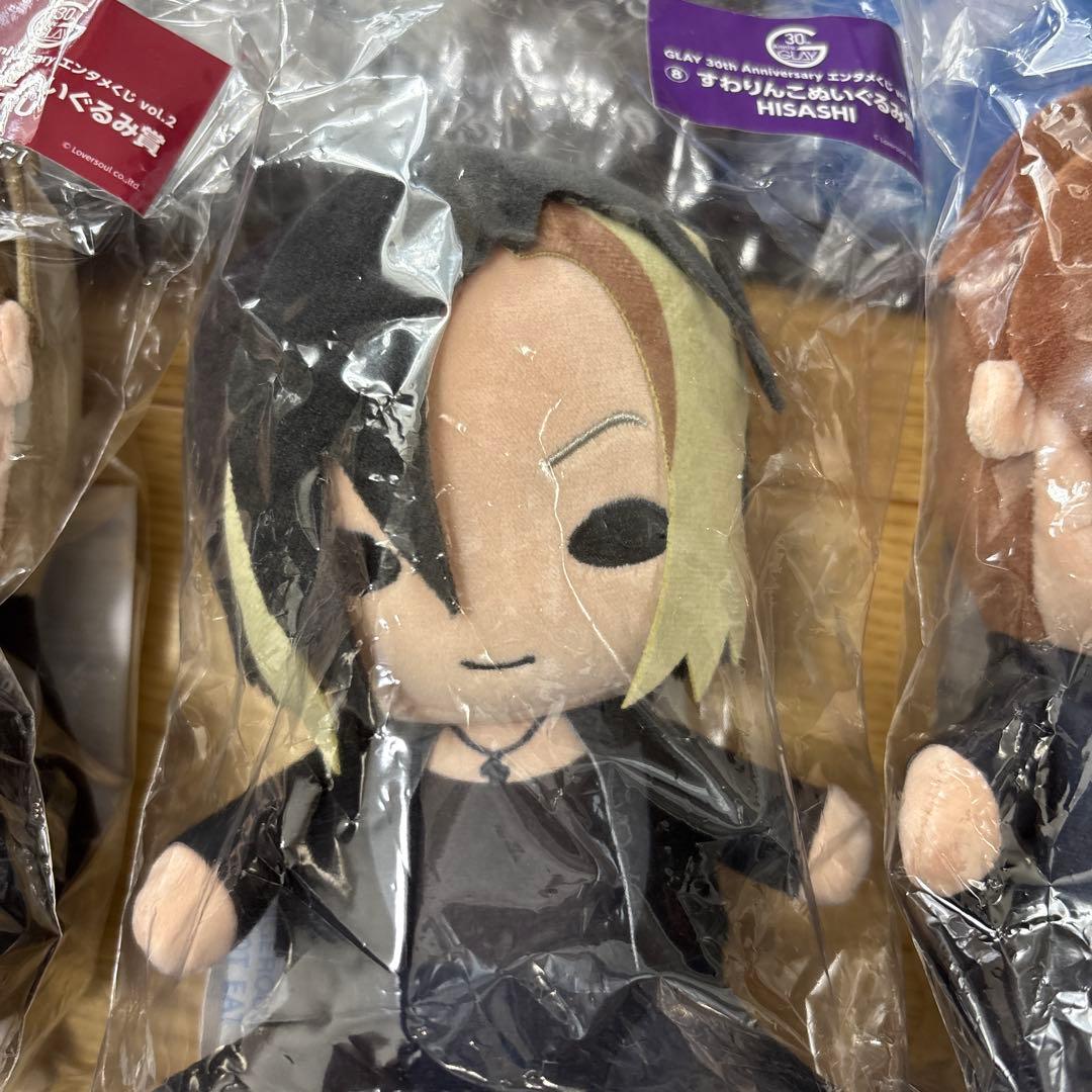 P*☆様 GLAYエンタメくじすわりんこぬいぐるみ賞4種類セットラスト賞BIGク