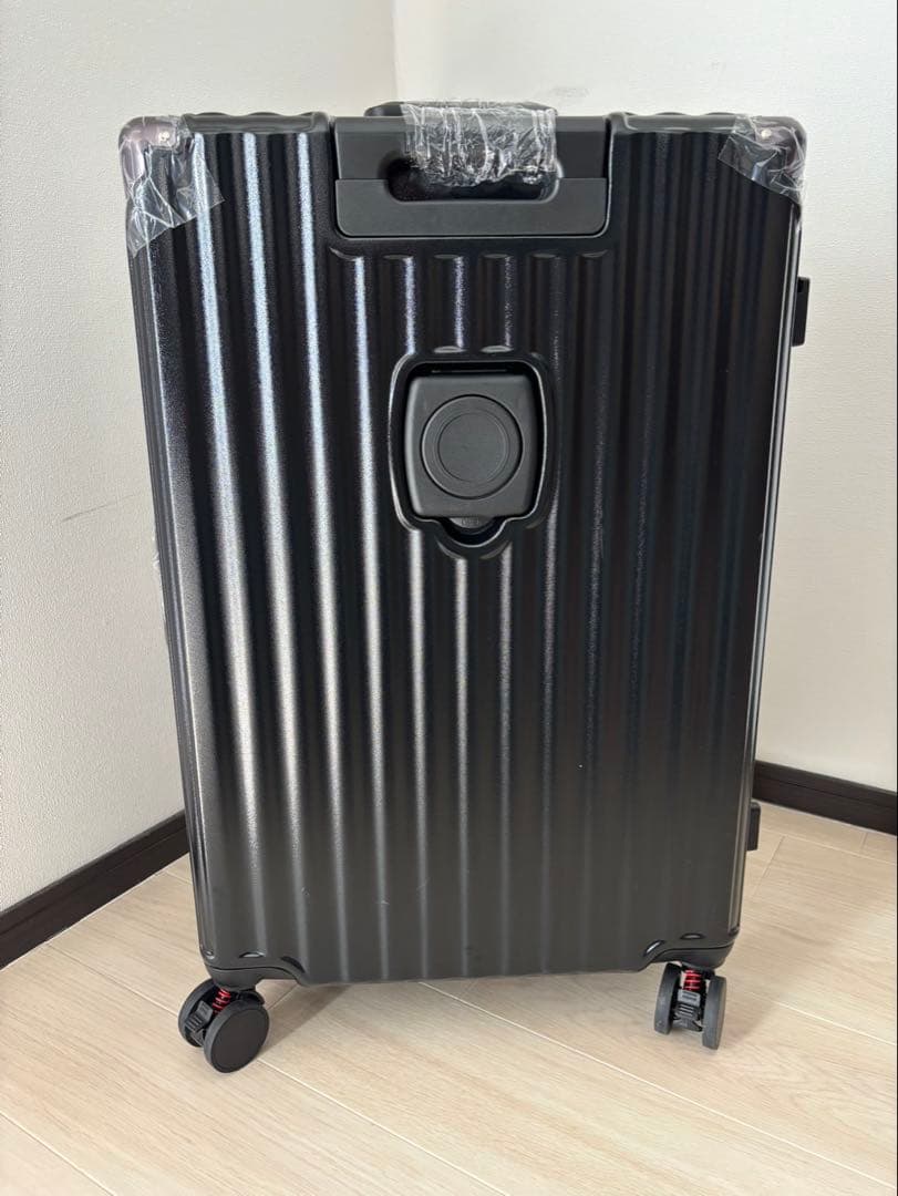 ブラック スーツケース キャリーケース ストッパー付き Lサイズ(100L)