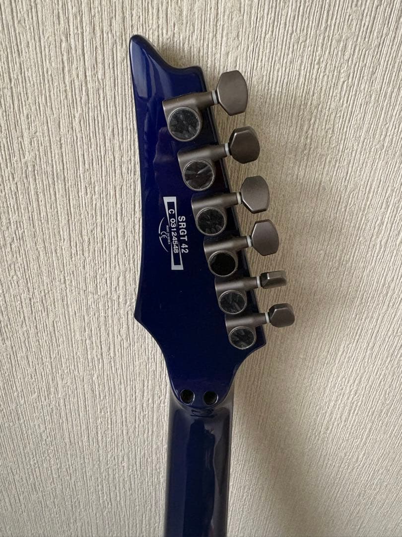 Ibanez エレキギター ダークブルー ストラップ付き　極美品・動作確認済み