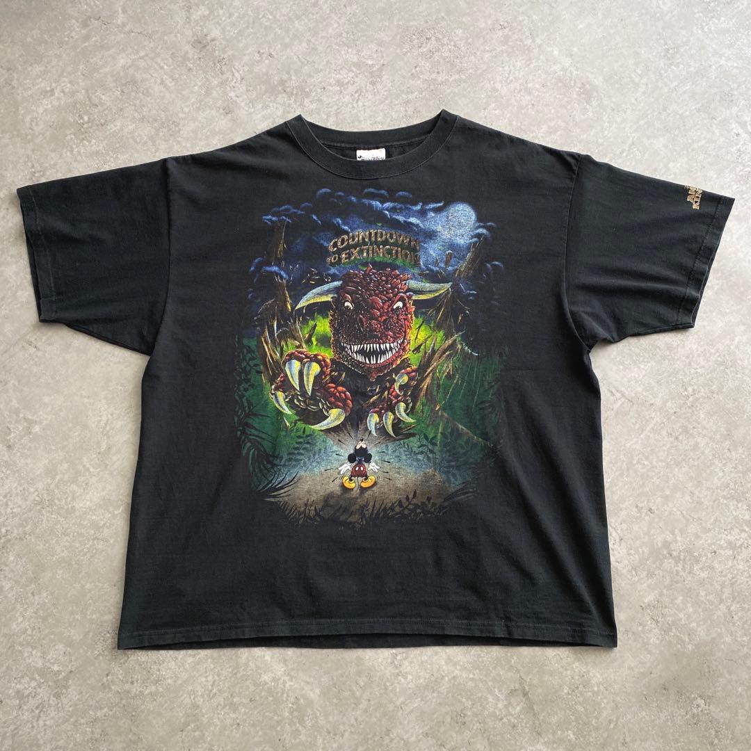 ドスペ 90s ディズニー アニマルキングダム Tシャツ USA製 黒 XXL