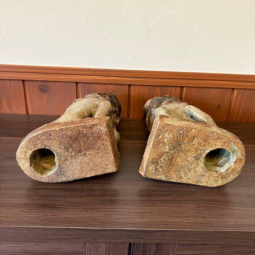 シーサー 狛犬 置物 骨董 古美術 工芸 縁起物