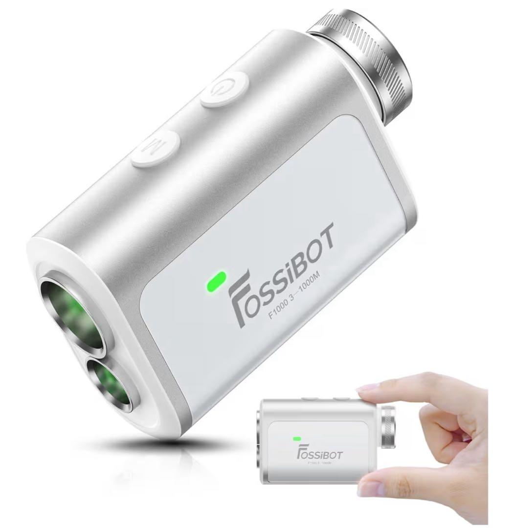 FOSSiBOT F1000 ゴルフレーザー 距離計 ホワイト系(シルバー)