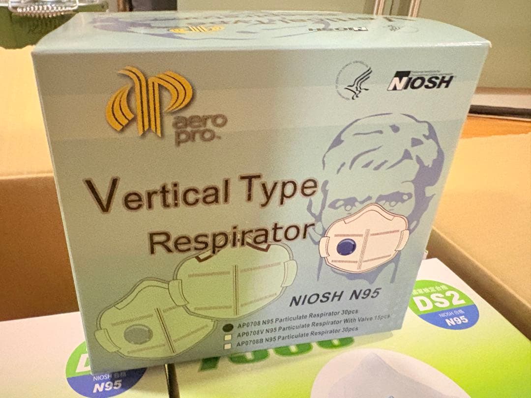 山本光学 7500 DS2/N95 20枚×3箱＋NIOSH N95 4箱セット