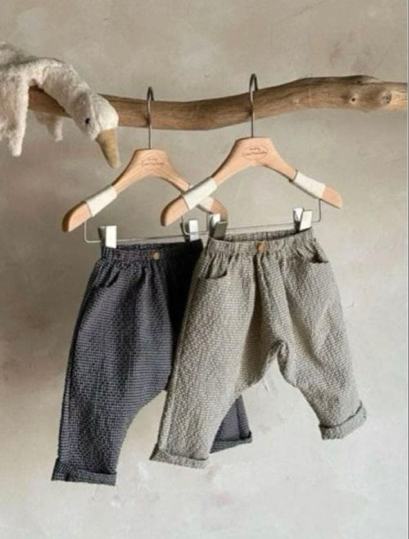 ♦︎新品♦︎monbebe ネイビー Mサイズ上下セット