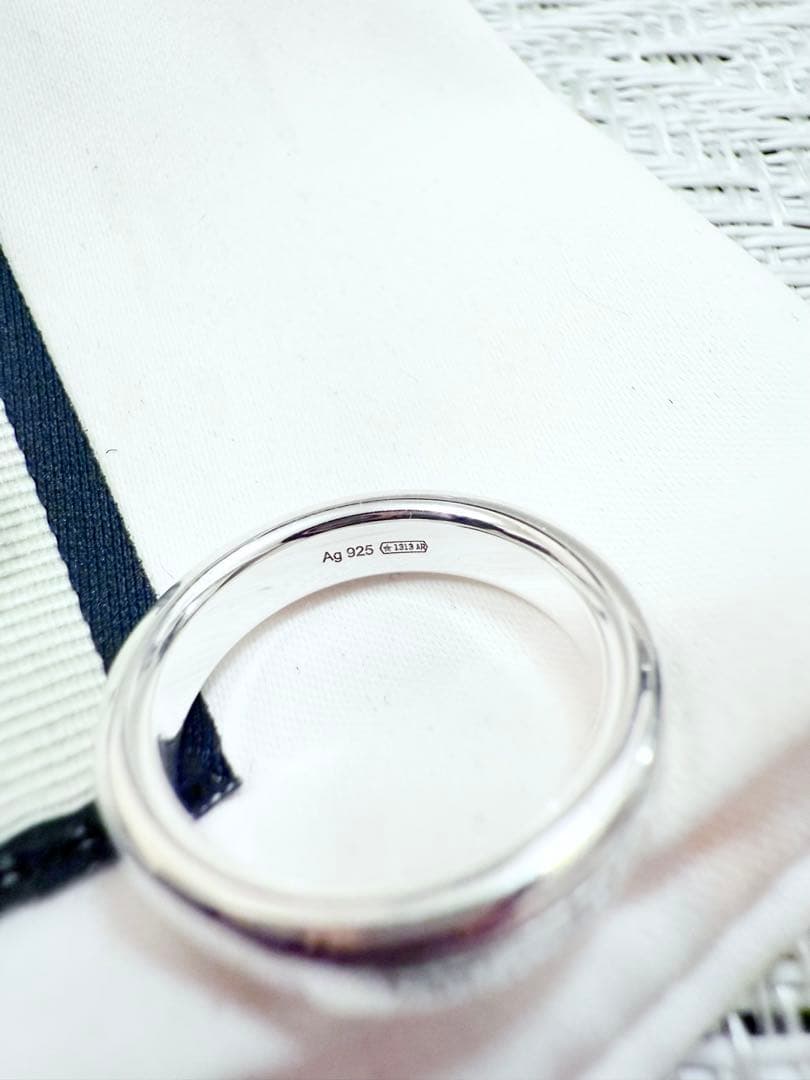 グッチ　表記　8 ダイアゴナル インターロッキングスリム 925 リング　指輪