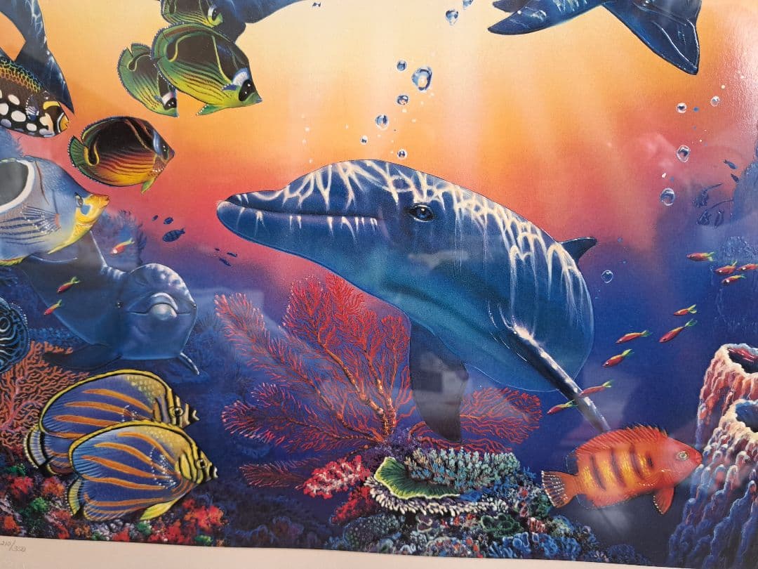 クリスチャンラッセン ソーサラー・オブ・ザ・シー　絵画　ディズニー　直筆サイン