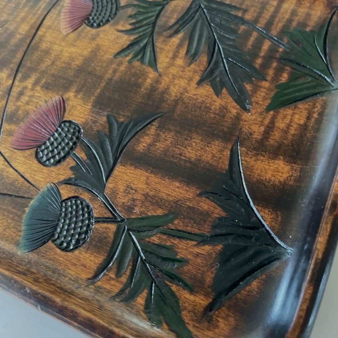 草木彫 川添日記 《角盆》 100年うつわ神様からの贈り物