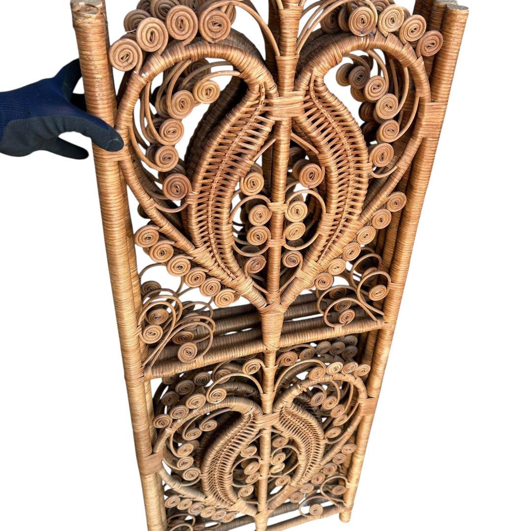 希少 エスニック レトロ ラタン パーテーション