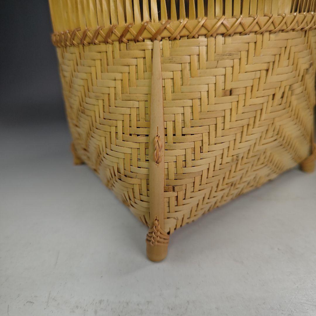 イ833 炭斗『和田青竺』『淡々斎好写　清風篭　炭斗　炭籠　共箱』茶道具