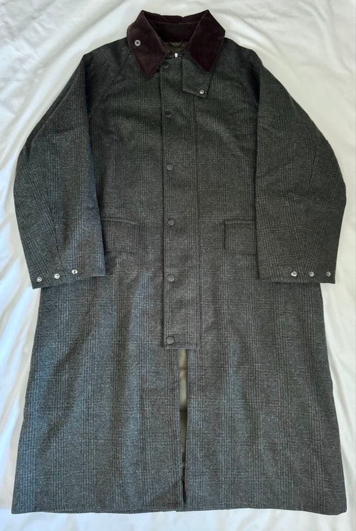 坂口健太郎着用　Barbour OVERSIZED BURGHLEY ウール