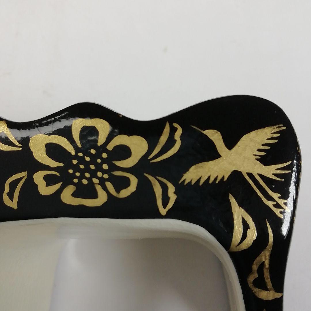 Ｗ４６　蓋置　『鞍　蓋置』『橋本城岳 造』　共箱　茶道具