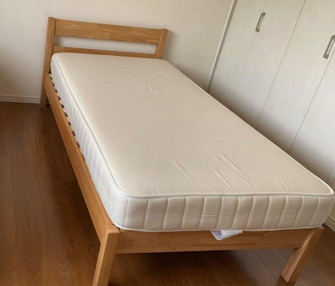無印良品　木製シングルベッド 高密度マットレス2点セット