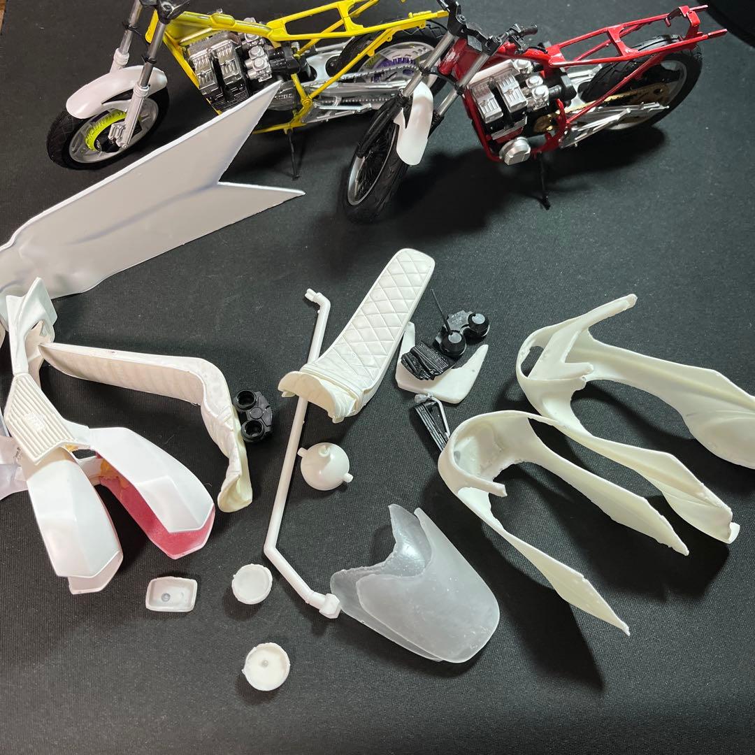 俺のマシン バイク プラモ 1/12 アオシマ CBX400F ジャンク