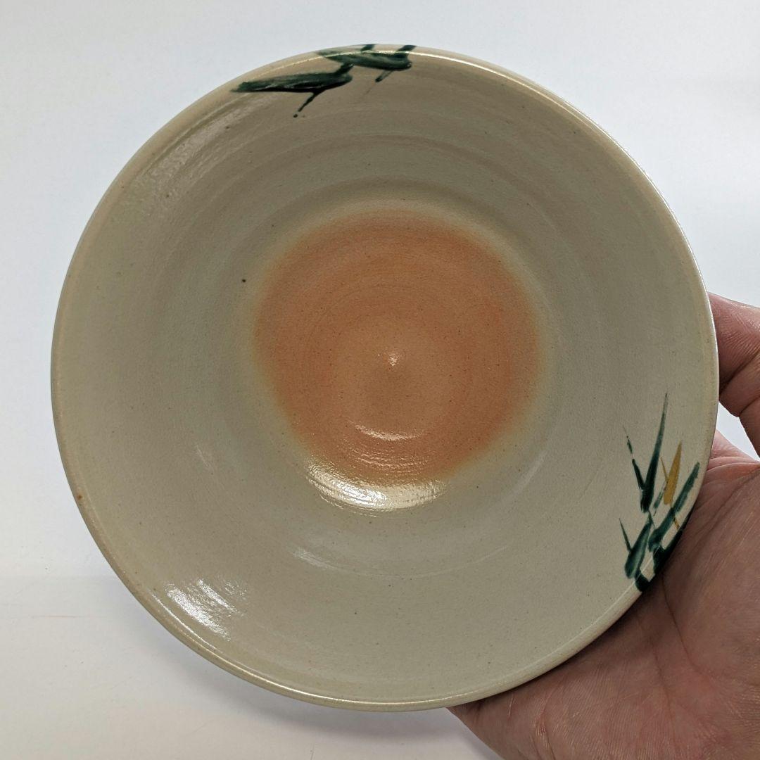 三浦竹軒 京焼 引舟図平茶盌 共箱共布 清水焼 色絵金彩抹茶碗 抹茶茶碗 茶道具