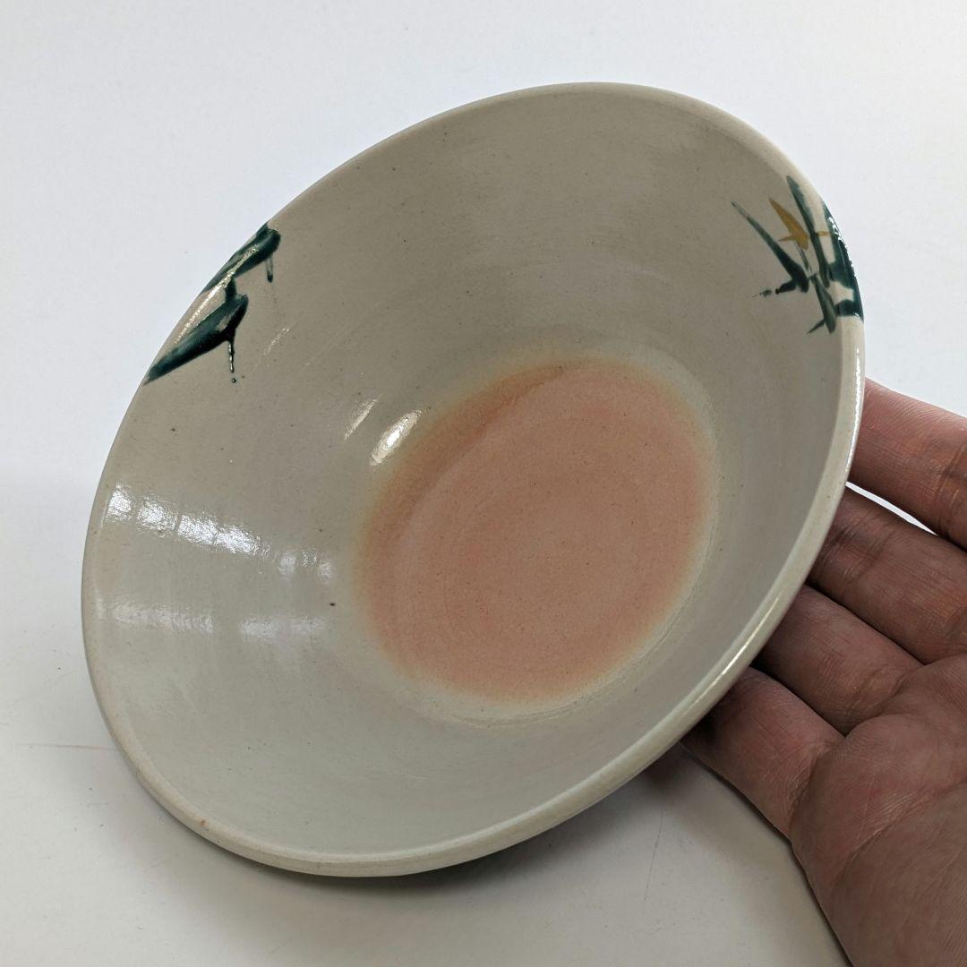 三浦竹軒 京焼 引舟図平茶盌 共箱共布 清水焼 色絵金彩抹茶碗 抹茶茶碗 茶道具