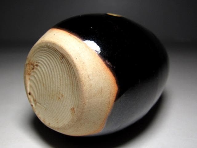 桶谷定一 肩衝茶入 「瑞雲」 牙蓋 裏千家十五代 鵬雲斎花押 e141